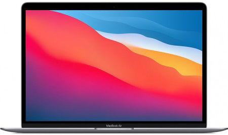 Laptop Apple MacBook Air (Procesor Apple M1 (12M Cache, up to 3.20 GHz), 13.3inch, Retina, 8GB, 256GB SSD, Integrated M1 Graphics, Mac OS Big Sur, Layout INT, Gri)