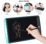 Tableta LCD electronica 10 inch, scrie si sterge, creion multicolor
