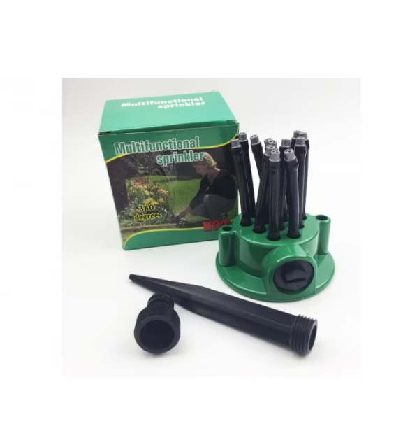 Aspersor irigare gradina cu 12 furtunuri flexibile, 360 grade - imagine 4