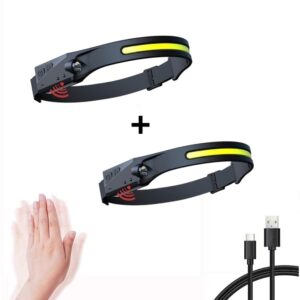 1 + 1 GRATIS Lanterna de cap led cu aprindere prin gest , senzor de miscare