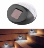 Set 2 lampi solare de perete cu 2 led-uri, lumina rece