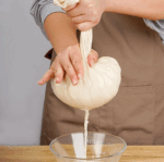 Punga reutilizabila cu plasa fina pentru strecurarea alimentelor 30cm x 45cm