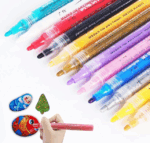Set 12 Markere Acrilice Magic Color, varf rotund