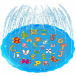 Piscina gonflabila cu stropitoare SummerFun, diametru 170 cm, litere, albastru