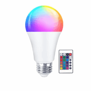 Bec LED SMART cu telecomandă RGB 7W