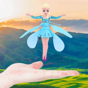 Papusa Zana zburatoare controlata prin miscarea mainii, incarcare rapida prin USB, timp de zbor 10 min