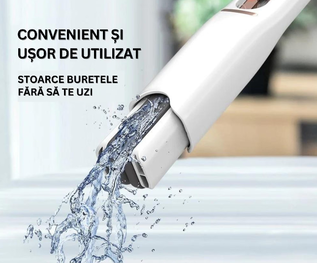 1 + 1 PROMO - Set mop mini portabil, sistem autostoarcere, pentru suprafete si geamuri - imagine 5