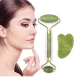Rola jad si piatra Gua Sha pentru masaj facial si corporal Smartmall