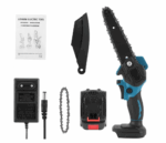 Mini Drujba electrica portabila, cu sistem de ungere, 8 INCH, 24V