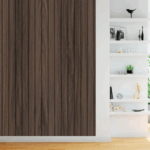 Tapet Autoadeziv, Riflaj cu Aspect Lemn 60x248, Lemn Inchis