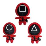 Set 3 Figurine de plus squid game, jocul calamarului