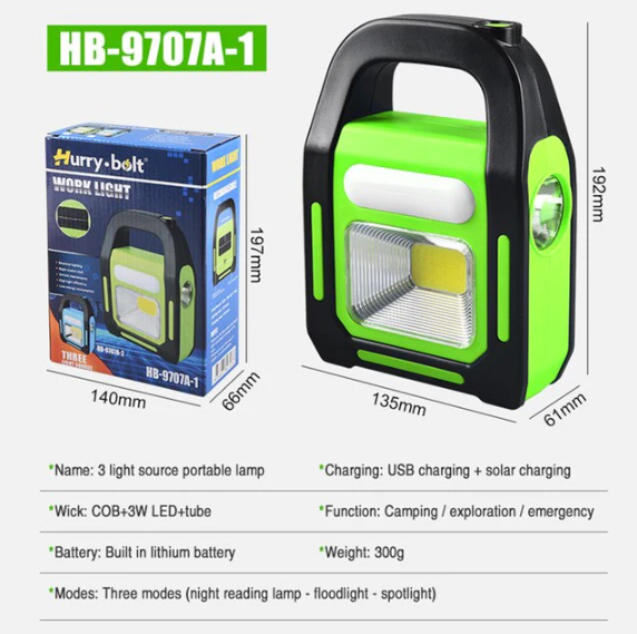 Lanterna solara COB LED portabila pentru camping - imagine 4