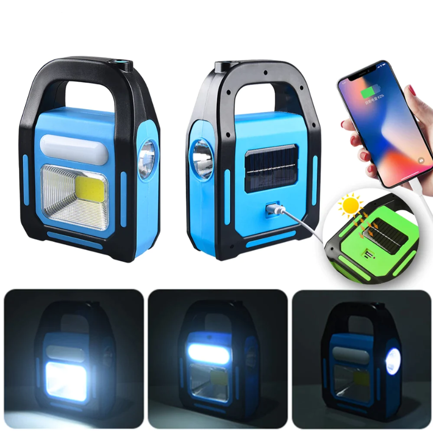 Lanterna solara COB LED portabila pentru camping - imagine 6