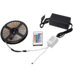 Banda LED multicolor, lungime 4.5 metri, cu telecomanda