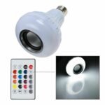 Bec bluetooth LED cu boxa, jocuri de lumini si telecomanda