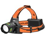 Lanterna Pentru Cap, Acumulator Reincarcabil Rapid TIP-C, 5000K, 1000 Metri Distanta, Impermeabila, Zoom Telescopic