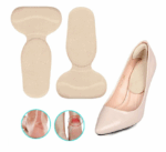 Set 2 branturi cu pernite, pentru pantofi, protectie calcai, Bej / Negru