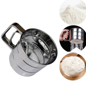 Cana cu Sita pentru cernut Faina sau Zahar, Inox, 250 Grame