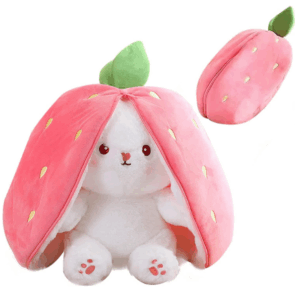 Jucarie de plus, Iepurasul Capsunica, roz, 45 cm