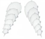 Set 12 capace flexibile din silicon, marimi diferite