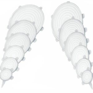 Set 12 capace flexibile din silicon, marimi diferite