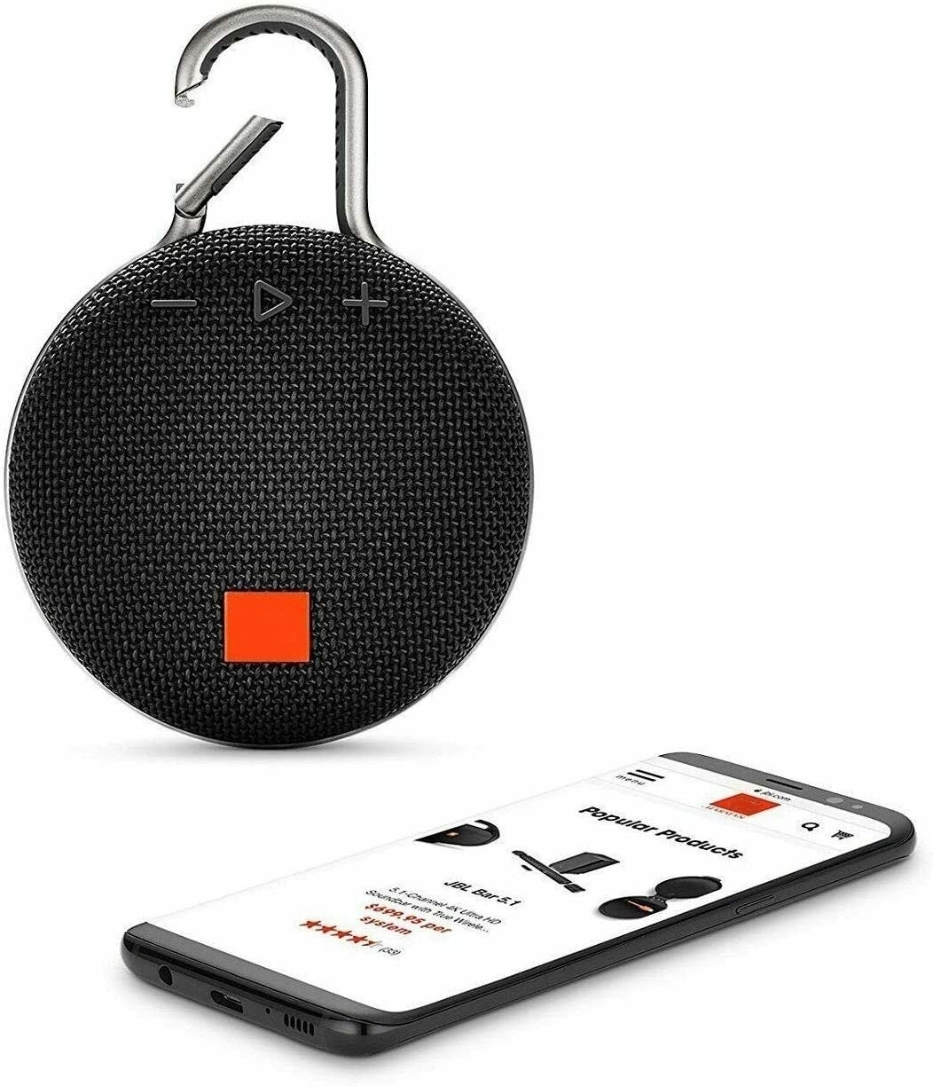 Boxa bluetooth portabila Clip 3, Design Modern, culoare negru Smartmall - imagine 3