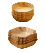 1 + 1 GRATIS - Set 100 hartii de copt pentru Air Fryer, Rotund + Set 100 hartii de copt pentru Air Fryer, Patrat
