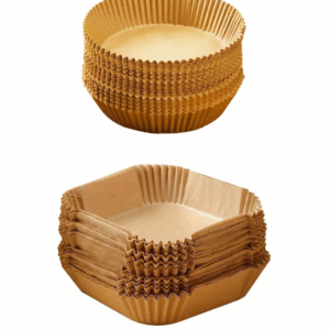 1 + 1 GRATIS - Set 50 hartii de copt pentru Air Fryer, Rotund + Set 50 hartii de copt pentru Air Fryer, Patrat