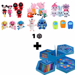 Pachet Promotional | Set Creativ de Culori 46 Piese + Jucarie Aleatorie Personaj