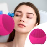 Aparat pentru curatare faciala Pilot, demachiere, masaj si lifting ten, din silicon rezistent la apa, waterproof, intensitate vibratii reglabila, USB