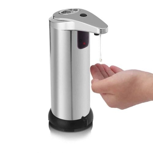 Pachet Promo: Set Doua Dozatorare din inox pentru sapun lichid, cu senzor infrarosu - imagine 2