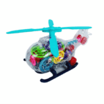 Elicopter de jucarie cu sunete si lumini, carcasa transparenta
