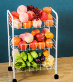 Etajera metalica cu roti si 3 rafturi