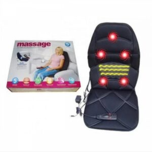 Husa Masaj Robotic Cu Incalzire Si Telecomanda | 8 Moduri Vibratie | 3 Zone Masaj | Alimentare Auto Si 220V