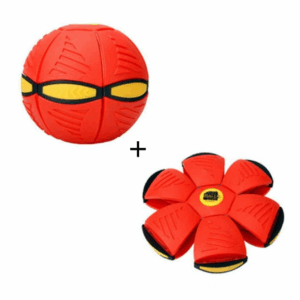 1 + 1 GRATIS Minge zburatoare transformabila in disc, cu iluminare LED, Frisbee, 2 moduri de joaca