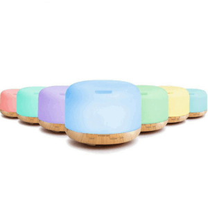 Umidificator ultrasunet cu telecomanda, capacitate 500ml, led 7 culori Smartmall