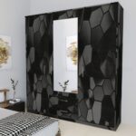 Folie Autoadeziva, Impermeabila si Rezistenta, 60x300 cm, Negru, Model Modern