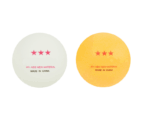 Set 6 mingi de ping pong, Alb/Galben, Top Quality 3*