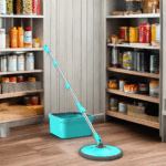 Set Mop Rotativ cu Găleată 6L – Curățenie Rapidă și Fără Efort!