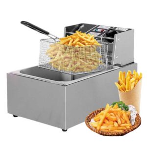 Friteuză Electrică Profesională 6L, Inox Hoffmans
