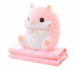 Set perna si patura de plus, forma hamster