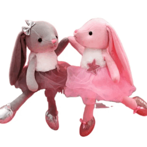 1 + 1 GRATIS - Jucarie de plus, Iepurasul Balerina. 15 cm, tip breloc