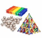 Joc creativ pentru copii, Magnetic Sticks, constructii magnetice