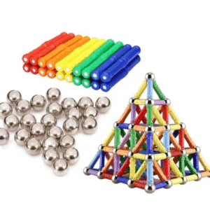 Joc creativ pentru copii, Magnetic Sticks, constructii magnetice