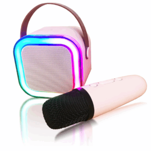 Boxa portabila tip karaoke cu microfon wireless pentru copii, conexiune bluetooth
