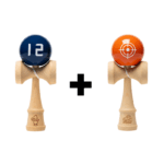 Promotie 1+1 | Kendama Din Lemn 18.5cm Cu Minge Lucioasa |Modele Aleatorii | Dezvolta Coordonarea Si Echilibrul