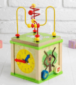 Jucărie educativă din lemn „Cub logic”