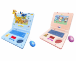 Laptop educational pentru copii cu mouse, dezvotare inteligenta, interactiv, muzical, stickere