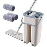 Mop profesional cu doua cuve de spalare si uscare + 3 lavete CADOU