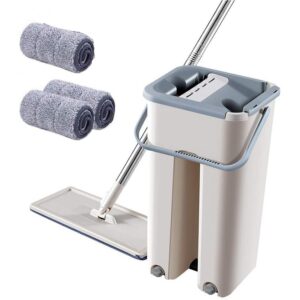 Mop profesional cu doua cuve de spalare si uscare + 3 lavete CADOU